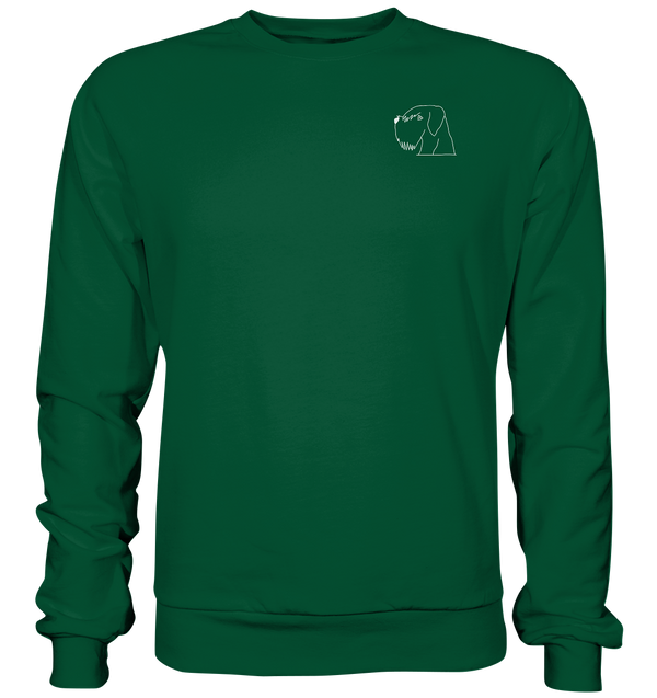 Schnauzer weiß - Basic Sweatshirt Unisex Sweatshirts Tier-Shirts.com Bottle Green XS