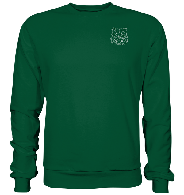 Bär weiß - Basic Sweatshirt Unisex Sweatshirts Tier-Shirts.com Bottle Green XS