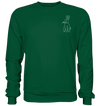 Hase weiß - Basic Sweatshirt Unisex Sweatshirts Tier-Shirts.com Bottle Green XS