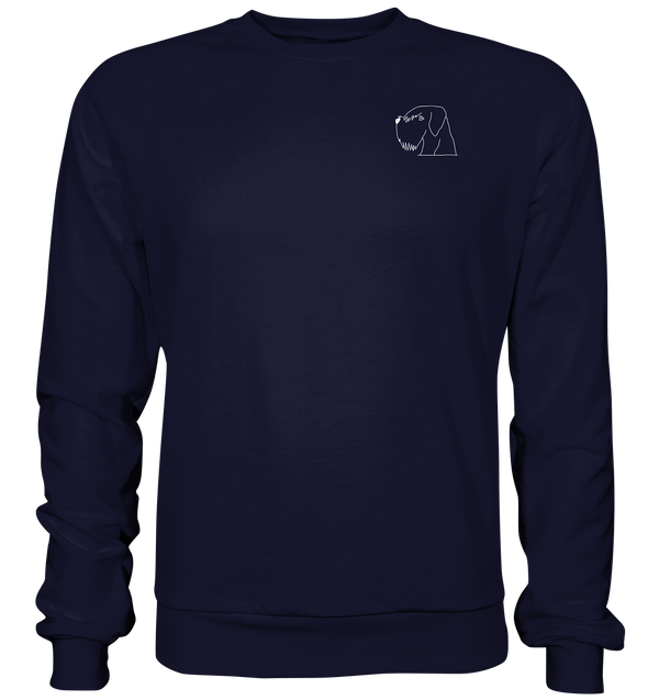 Schnauzer weiß - Basic Sweatshirt Unisex Sweatshirts Tier-Shirts.com Oxford Navy XS