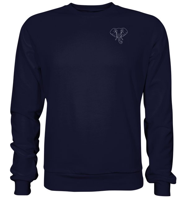 Elefant weiß - Basic Sweatshirt Unisex Sweatshirts Tier-Shirts.com Oxford Navy XS