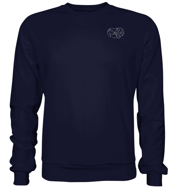 Löwenpaar weiß - Basic Sweatshirt Unisex Sweatshirts Tier-Shirts.com Oxford Navy XS