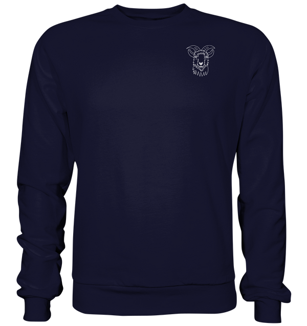 Ziege weiß - Basic Sweatshirt Unisex Sweatshirts Tier-Shirts.com Oxford Navy XS