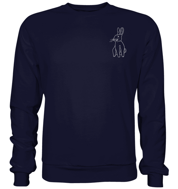 Hase weiß - Basic Sweatshirt Unisex Sweatshirts Tier-Shirts.com