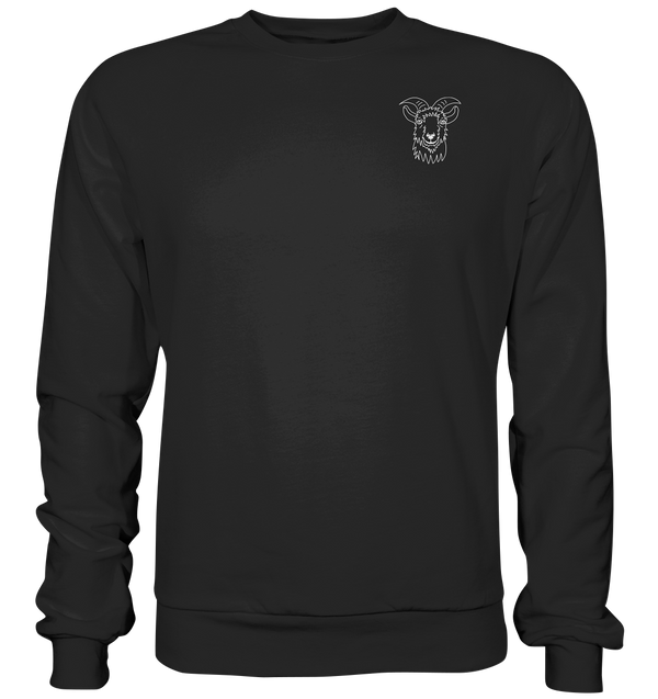 Ziege weiß - Basic Sweatshirt Unisex Sweatshirts Tier-Shirts.com Jet Black XS