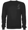 Hase weiß - Basic Sweatshirt Unisex Sweatshirts Tier-Shirts.com Deep Black XS