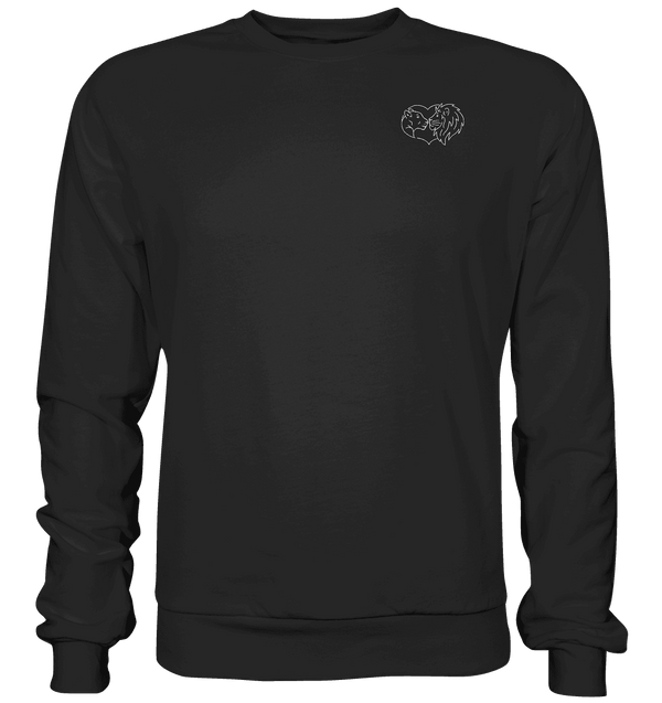 Löwenpaar weiß - Basic Sweatshirt Unisex Sweatshirts Tier-Shirts.com Deep Black XS