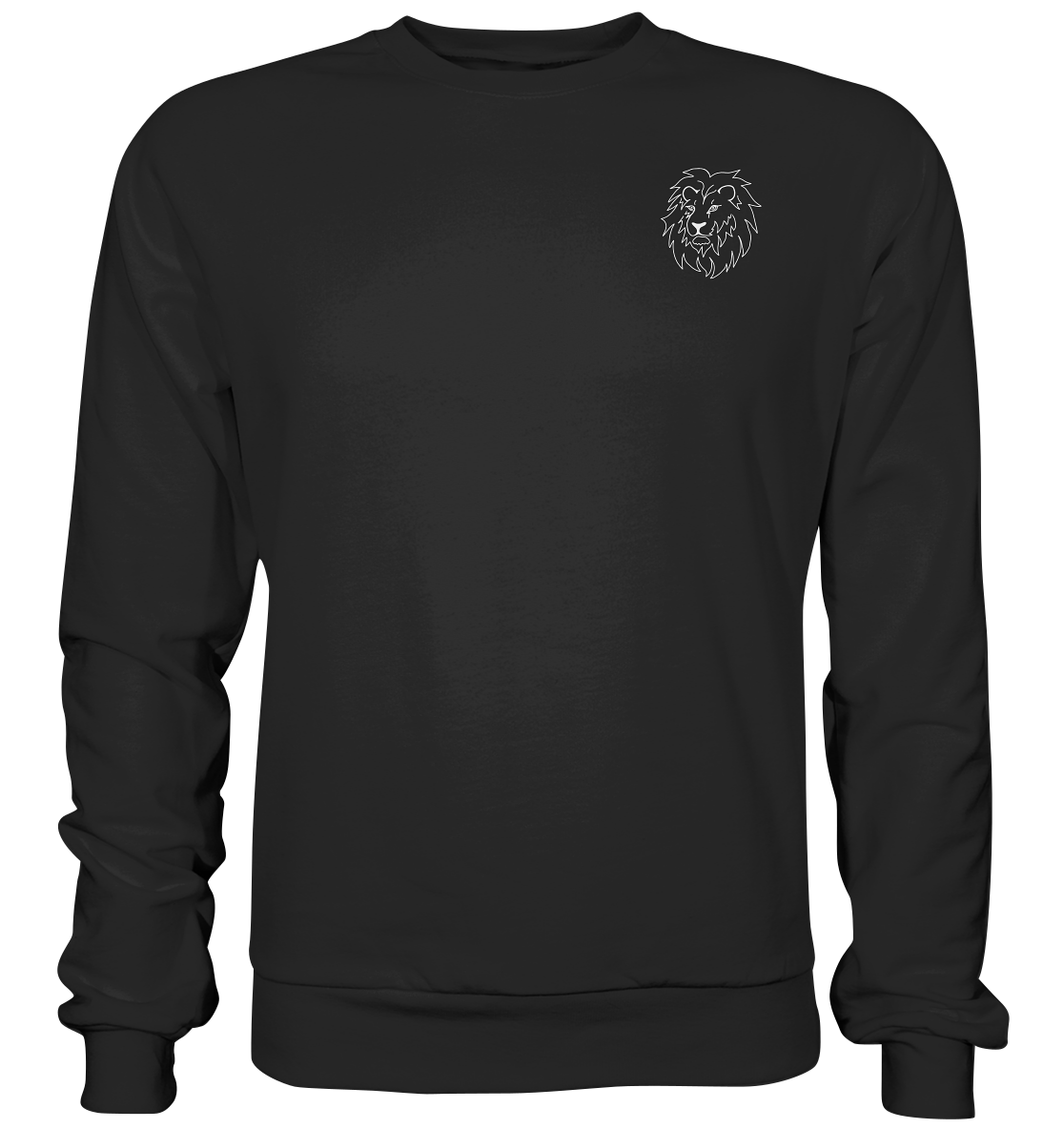 Löwe weiß - Basic Sweatshirt Unisex