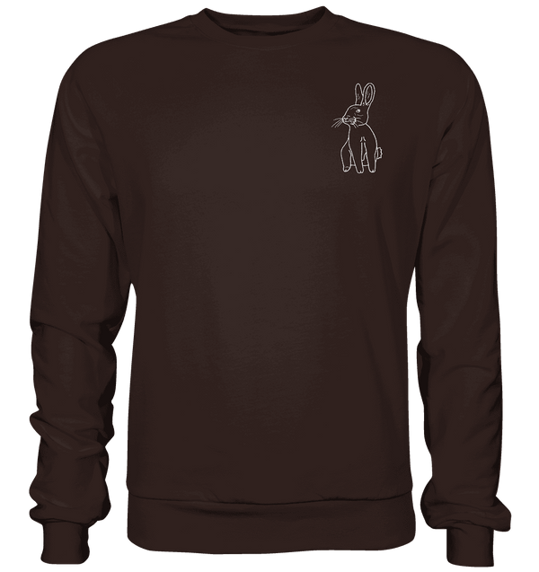 Hase weiß - Basic Sweatshirt Unisex Sweatshirts Tier-Shirts.com Hot Chocolate XS