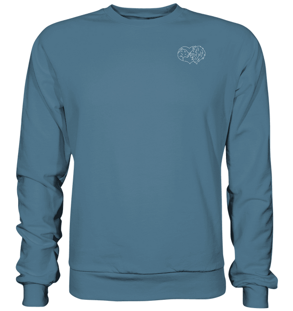 Löwenpaar weiß - Basic Sweatshirt Unisex Sweatshirts Tier-Shirts.com Airforce Blue XS