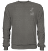 Hase weiß - Basic Sweatshirt Unisex Sweatshirts Tier-Shirts.com Charcoal (Heather) XS