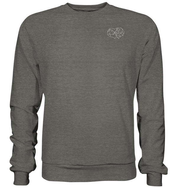 Löwenpaar weiß - Basic Sweatshirt Unisex Sweatshirts Tier-Shirts.com