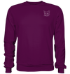 Katze weiß - Basic Sweatshirt Unisex Sweatshirts Tier-Shirts.com Plum XS