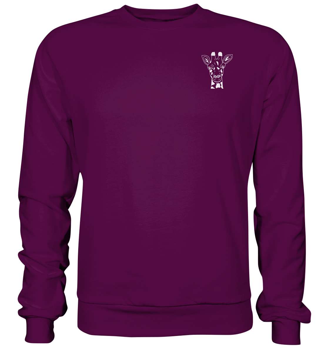 Giraffe weiß - Basic Sweatshirt Unisex