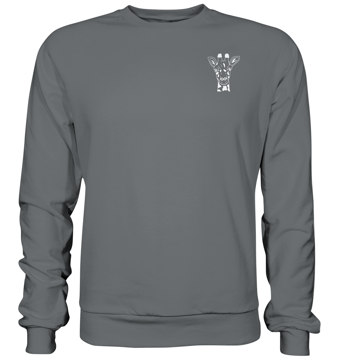 Giraffe weiß - Basic Sweatshirt Unisex