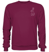 Hase weiß - Basic Sweatshirt Unisex Sweatshirts Tier-Shirts.com Burgundy XS