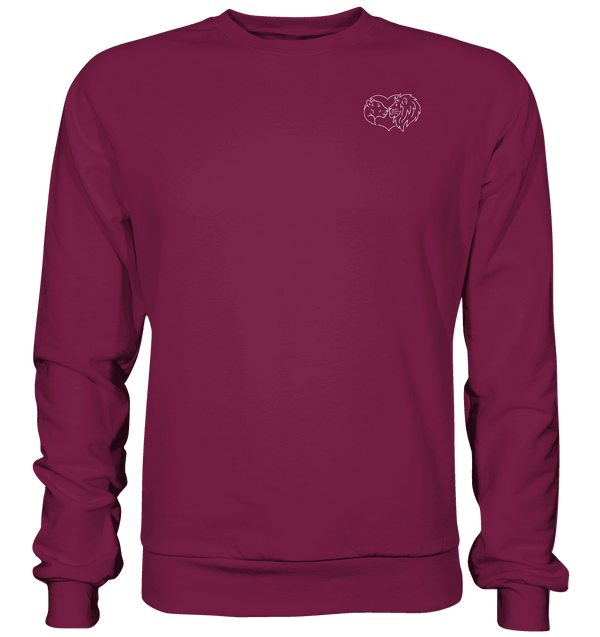 Löwenpaar weiß - Basic Sweatshirt Unisex Sweatshirts Tier-Shirts.com Burgundy XS