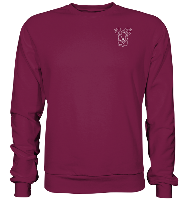 Ziege weiß - Basic Sweatshirt Unisex Sweatshirts Tier-Shirts.com Burgundy XS