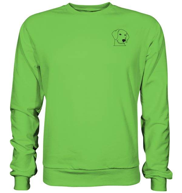 Hund Schlappohr - Basic Sweatshirt Unisex Sweatshirts Tier-Shirts.com Lime Green XS