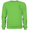 Hase - Basic Sweatshirt Unisex Sweatshirts Tier-Shirts.com Lime Green XS