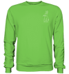 Hase weiß - Basic Sweatshirt Unisex Sweatshirts Tier-Shirts.com Lime Green XS