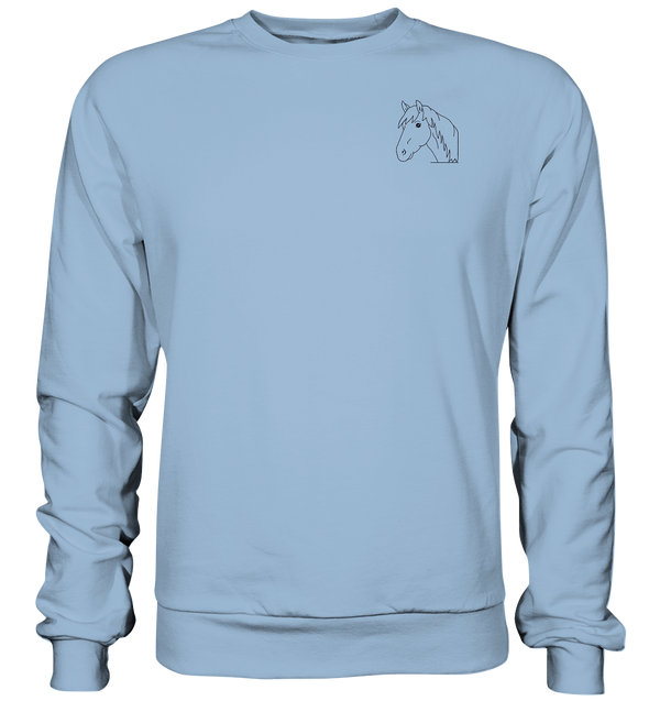 Pferd schwarz - Basic Sweatshirt Unisex Sweatshirts Tier-Shirts.com Sky Blue XS