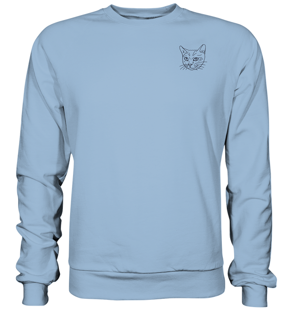 Katze - Basic Sweatshirt Unisex Sweatshirts Tier-Shirts.com Sky Blue XS