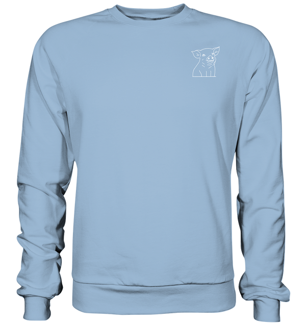 Ferkel weiß - Basic Sweatshirt Unisex Sweatshirts Tier-Shirts.com Sky Blue XS