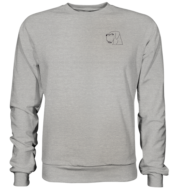 Schnauzer schwarz - Basic Sweatshirt Unisex Sweatshirts Tier-Shirts.com Heather Grey XS