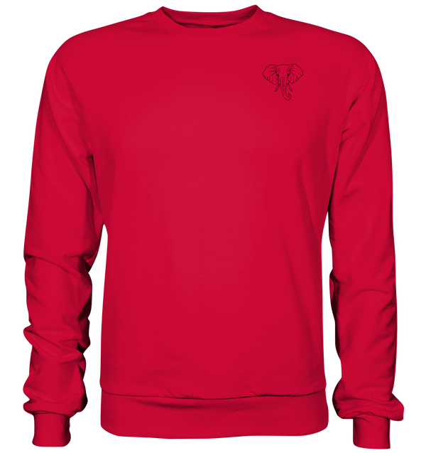 Elefant schwarz - Basic Sweatshirt Unisex Sweatshirts Tier-Shirts.com Fire Red XS