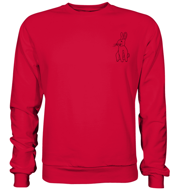 Hase - Basic Sweatshirt Unisex Sweatshirts Tier-Shirts.com Fire Red XS