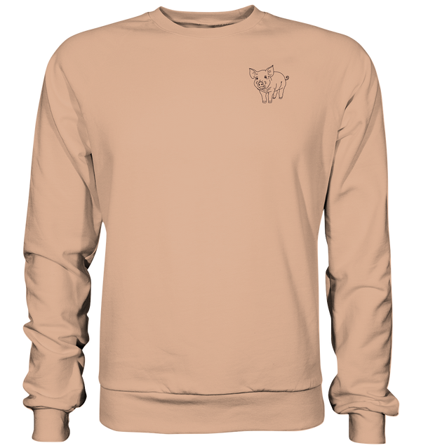 Schwein schwarz - Basic Sweatshirt Unisex Sweatshirts Tier-Shirts.com Nude XS