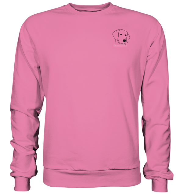 Hund Schlappohr - Basic Sweatshirt Unisex Sweatshirts Tier-Shirts.com Candyfloss Pink XS