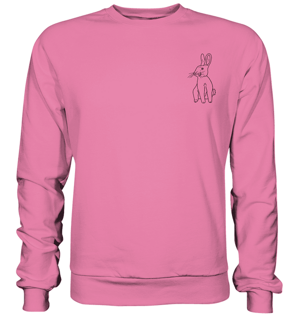 Hase - Basic Sweatshirt Unisex Sweatshirts Tier-Shirts.com Candyfloss Pink XS