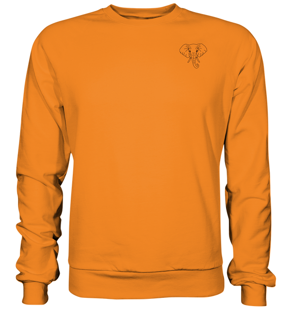 Elefant schwarz - Basic Sweatshirt Unisex Sweatshirts Tier-Shirts.com Orange Crush XS