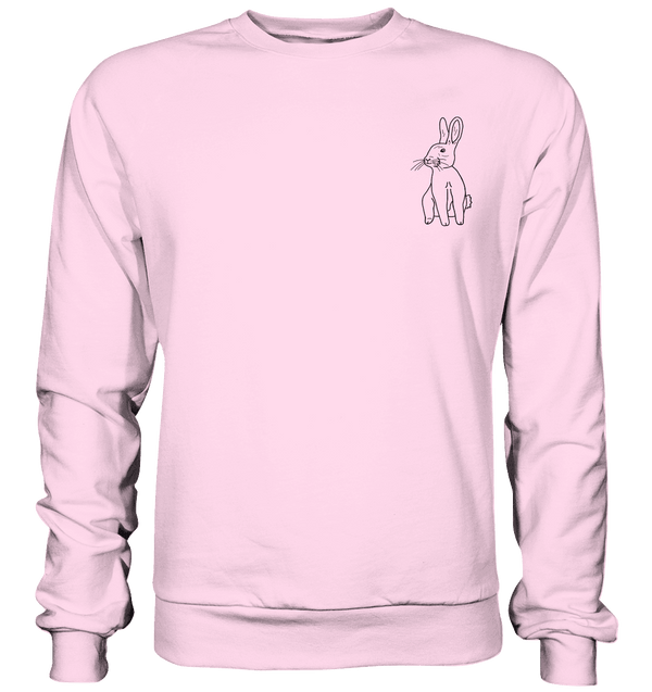 Hase - Basic Sweatshirt Unisex Sweatshirts Tier-Shirts.com Baby Pink XS