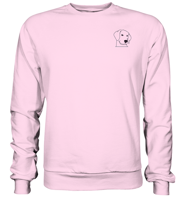 Hund Schlappohr - Basic Sweatshirt Unisex Sweatshirts Tier-Shirts.com Baby Pink XS