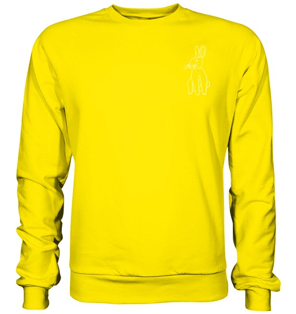 Hase weiß - Basic Sweatshirt Unisex Sweatshirts Tier-Shirts.com Sun Yellow XS