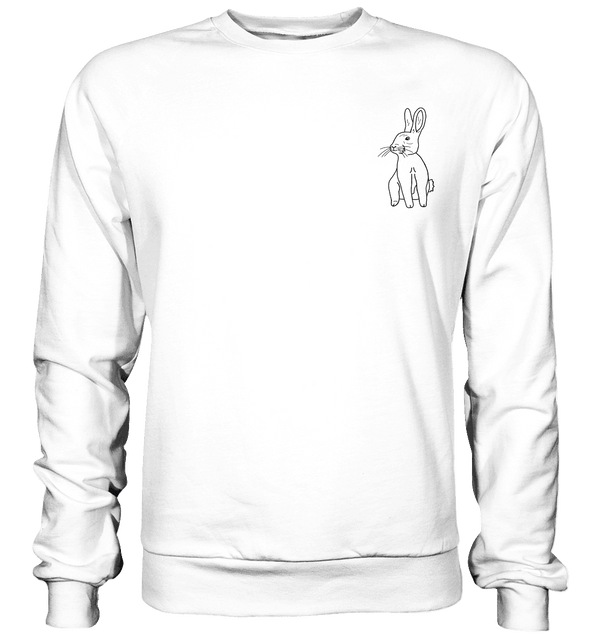 Hase - Basic Sweatshirt Unisex Sweatshirts Tier-Shirts.com Arctic White XS