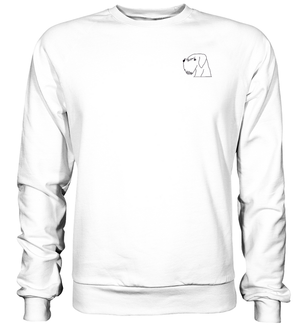 Schnauzer schwarz - Basic Sweatshirt Unisex Sweatshirts Tier-Shirts.com Arctic White XS