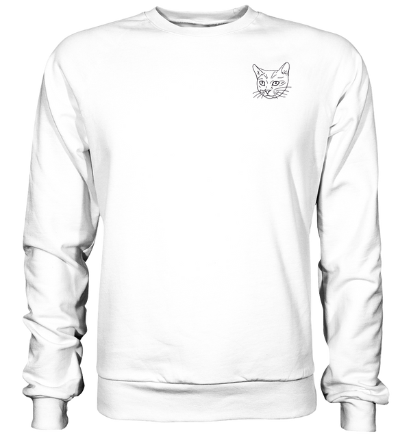 Katze - Basic Sweatshirt Unisex Sweatshirts Tier-Shirts.com Arctic White XS