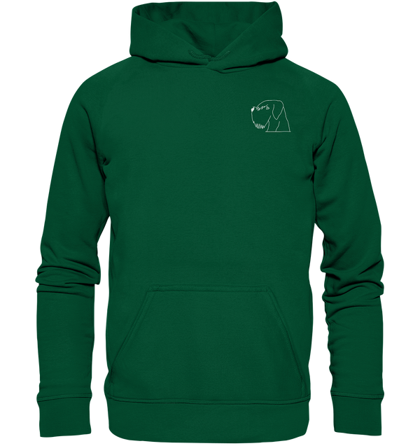 Schnauzer weiß - Basic Hoodie Unisex Hoodies Tier-Shirts.com Bottle Green XS