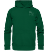 Pferd weiß - Basic Hoodie Unisex Hoodies Tier-Shirts.com Bottle Green XS