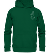 Hase weiß - Basic Hoodie Unisex Hoodies Tier-Shirts.com Bottle Green XS