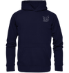 Katze weiß - Basic Hoodie Unisex Hoodies Tier-Shirts.com Oxford Navy XS