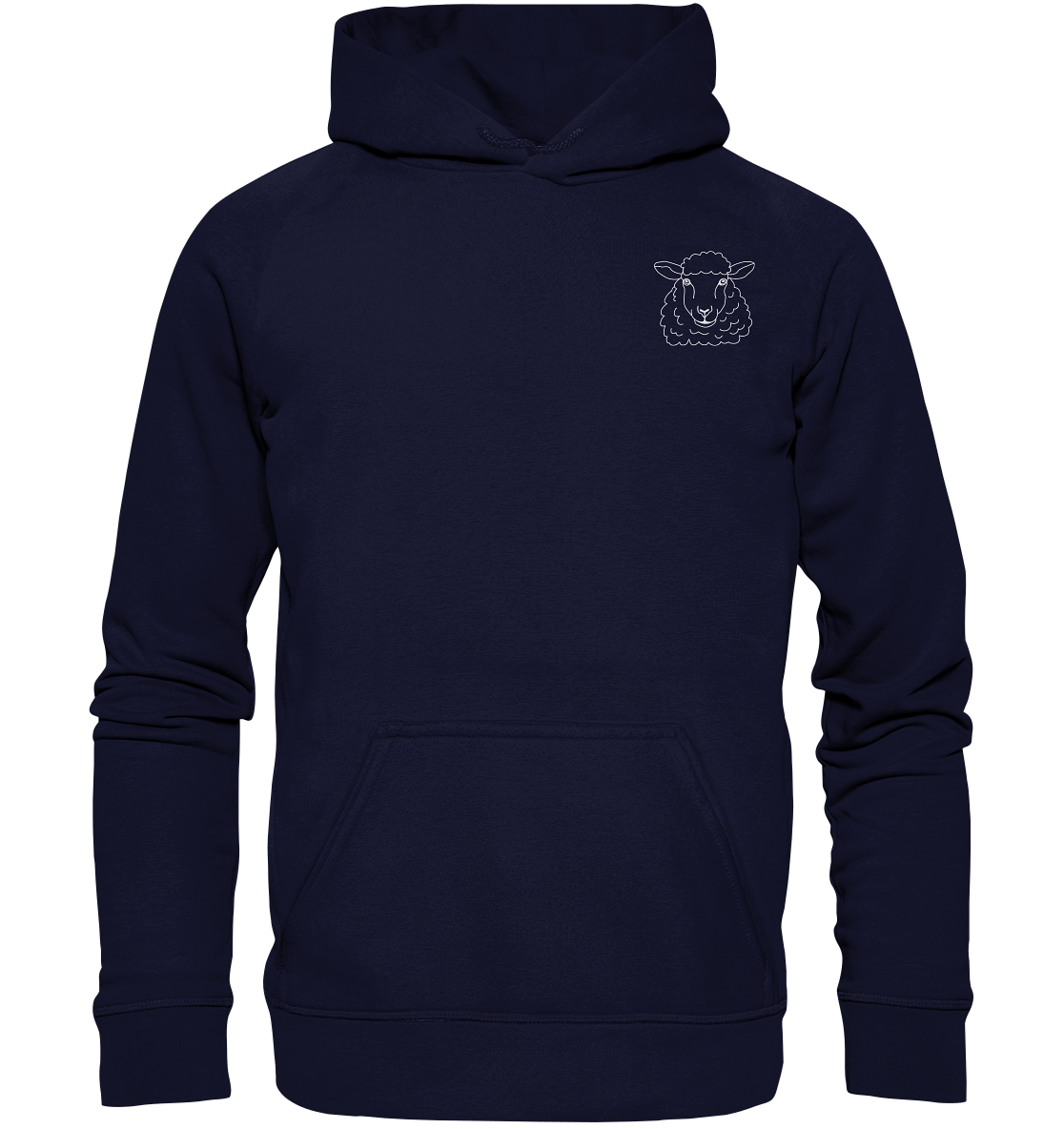 Schaf weiß - Basic Hoodie Unisex