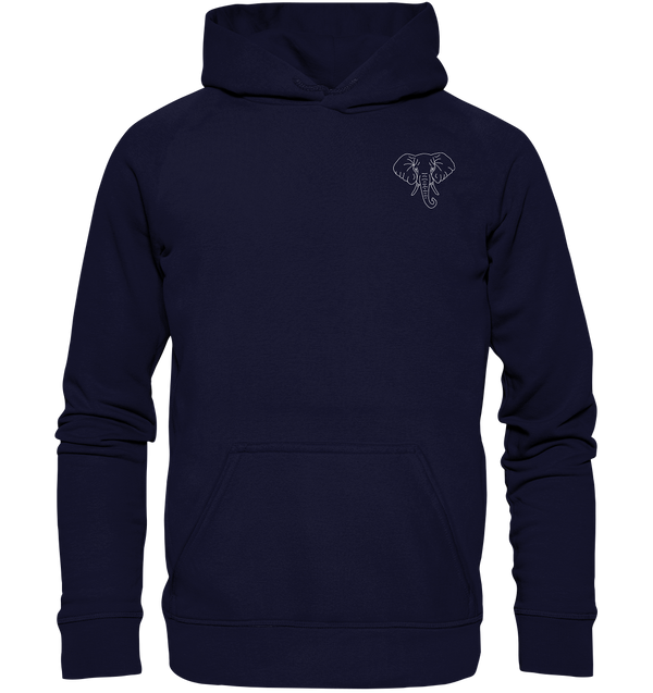 Elefant weiß - Basic Hoodie Unisex Hoodies Tier-Shirts.com Oxford Navy XS