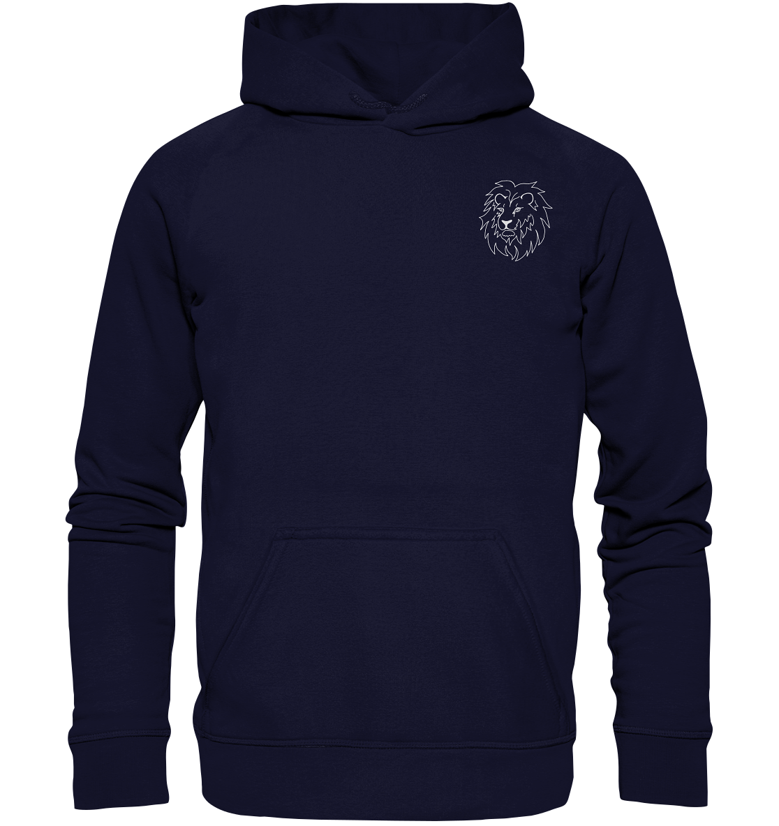 Löwe weiß - Basic Hoodie Unisex