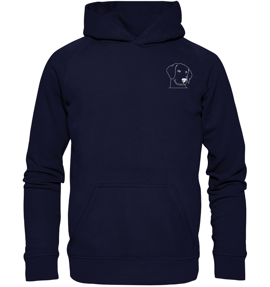 Hund Schlappohr weiß - Basic Hoodie Unisex - Tier-Shirts.com