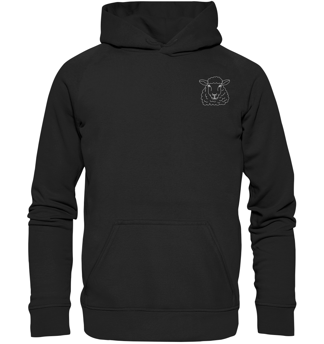 Schaf weiß - Basic Hoodie Unisex